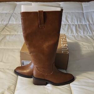 JustFab Women's Brown Knee-High Boots
